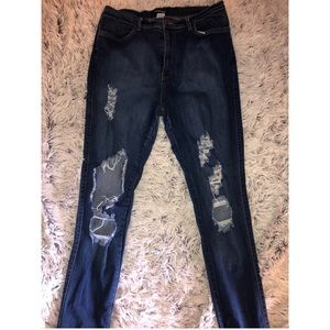 Fashion nova high waisted ripped jeans